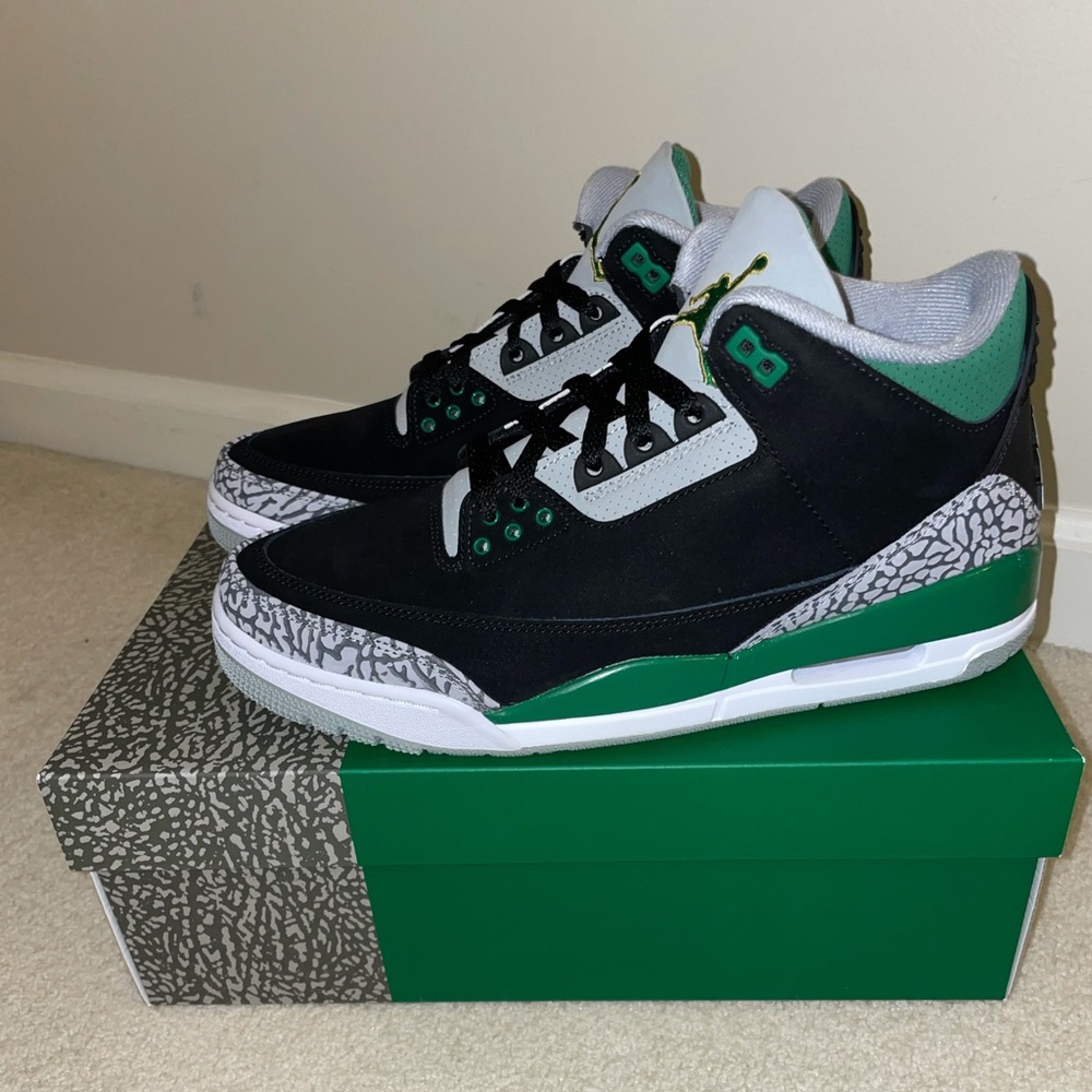 Pine Green Air Jordan 3 Retro Shoes